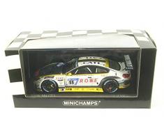 Minichamps- Voiture Miniature de Collection, 447182699, Blanc/Jaune/Gris
