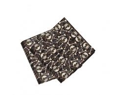 Fiestas Guirca - Conf. 19809 Lot de 20 Serviettes de Table Motif tête de Mort Multicolore