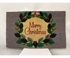 Edelman 8718861686586 Merry Christmas Tapis décoratif, Multicolore