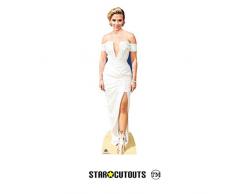 Star Cutouts CS778 Scarlett Johansson Robe en carton Blanc Hauteur 166 cm Découpe de table incluse Multicolore
