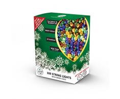 Gifts 4 All Occasions Limited SHATCHI-486 Guirlande lumineuse de Noël à 300 LED Multicolore
