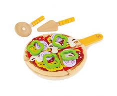 Hape - E3129 - Jeu dImitation en Bois - Cuisine - Kit Pizza