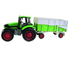 Kiddoo Jeux pour enfants - Tracteur avec Chariot 60 cm