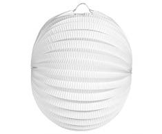 Folat Lanterne de fête Ronde Blanc 22 cm
