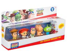 Sambro Figurines à collectionner Disney Toy Story 4 – Avec Woody, Buzz, Alien, Bayonne et Jessie – Construisez vos propres personnages avec des pièces de puzzle | À partir de 3 ans | 1 figurine cachée