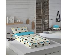 Iceberg Euromoda 187591 Housse de Couette Bleu Jaune