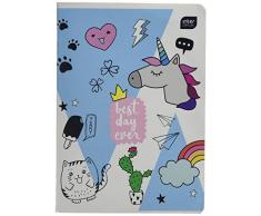 Interdruk ZE60#405 A Cahier A5 60# UV Collection Filles, Multicolore - Version Anglaise
