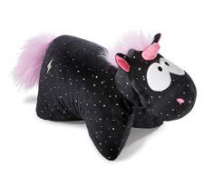 NICI-TH18 Coussin câlin en Forme de Licorne, NI41426, Carbon-Flash, 40 x 30 cm