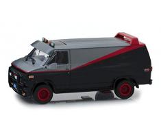 Greenlight Collectibles - Voiture Miniature de Collection DieCast GMC VANDURA 1983 du téléfilm A-TEAM Tv Movie 12cm - Echelle 1/43 - 86515 Noir