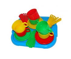 Polesie Polesie54715 Transition Jouet de Vaisselle et Plateau pour Six