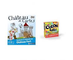 Drôles De Jeux- Jeu Chateau DE Cartes, 130005709, & Color Addict - Ducale - Jeu de Cartes Français - Jeu Dambiance