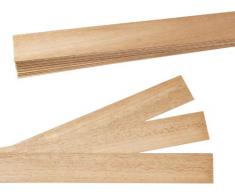 Jamara 231580 VE20 Planche à découper en Bois 1 m x 10,5 cm Épaisseur 0,8 mm 2 mm