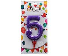 Grand Festival Bougie dAnniversaire Coloris Assortis (1)