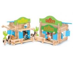 JeuJura - Jouet en bois - Far West - 240 Pieces