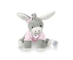 Sterntaler Fille Peluche Musicale, Âne Emmi, Boîte à Musique Remplaçable, Taille: M, Gris/Rose