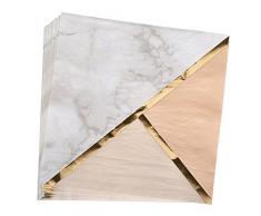 Neviti 772652 Colour Block Serviette de table Marbre Pêche