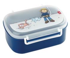 SIGIKID Garçon, Boîte à Goûter avec Motifs Colorés, Frido Firefighter, Bleu, 24474