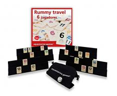 Aquamarine Games – Travel Rami, Set de Table pour 6 Joueurs (do004)