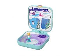 Polly Pocket Coffret Secret Polly au Pole Nord avec mini-figurine, 3 Surprises, accessoires et autocollants, jouet enfant, GDL85