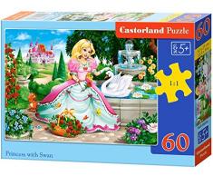 Castorland B-066056 Scie sauteuse Classique 60PC – Princesse avec Swan