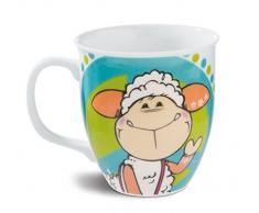 NICI 42221 Tasse en Porcelaine Blanc 9,5 x 10 cm