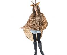 Smiffys Déguisement Unisex Giraffe, Combinaison, Party Ponchos, Serious Fun, Taille Unique, 43894