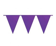 Guirlande de fanions unicolore 10 m lilas