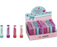 Heyda Fontaine 102988502 Gomme/Gomme Lipstick Fun Collection, 7 x 2 cm, avec Surmatelas de Brillant, 4 couleurs différentes)