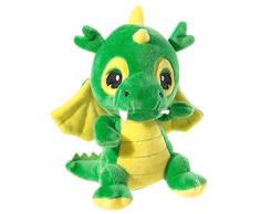 Heunec- Drache Knuffi Animal en Peluche, 379374, Vert