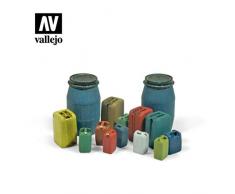 Vallejo SC211 1/35 Lot de 10 boîtes de Rangement en Plastique Modernes
