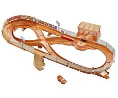 Disney Pixar Cars Coffret Circuit Thunder Hollow avec Booster et véhicule Flash McQueen couvert de boue inclus, jouet pour enfant, FCW01