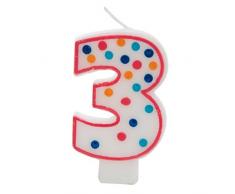 Bougie danniversaire avec numéro