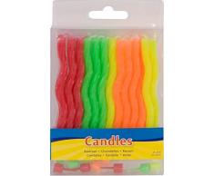 Folat 24 Bougies danniversaire en Forme de Spirale avec 12