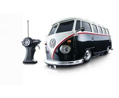Maisto - 2049701 - Voiture Miniature Radiocommandé - VW Van Samba - Blanc/Noir - Echelle 1/24