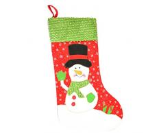 Gifts SHATCHI-1384 Chaussette de Noël traditionnelle Motif Père Noël Multicolore