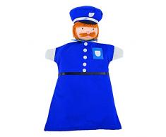 Goki - 2040590 - Marionnette À Mains en Peluche - Officier De Police