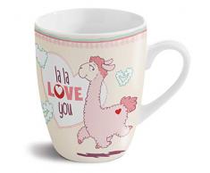 NICI la-la- Lama Love Flamme Tasse, Couleur Beige (42710)