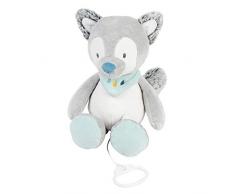 NATTOU Peluche Musicale Loup, Berceuse La-Le-Lu, Hauteur : 30 cm, Tim et Tiloo, Gris, 498067