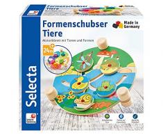 Selecta 62044 Forme schubser Animaux, motricité Jouet en Bois, 19 cm