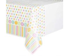 Unique Party 54413 Nappe en Plastique Pastel Baby Shower