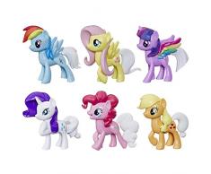 My Little Pony – Coffret de 6 figurines Poneys Arc-en-ciel surprise - 7,5 cm