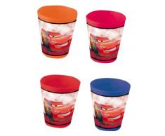 Cars 732377 Lot de 4 gobelets en Plastique 8 x 9 cm