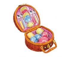 Small foot company - 2020987 - Jeu Dimitation - Cuisine - Panier De Pique-Nique - Thé - 17 Pièces
