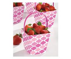 amscan 149000 Rose Buffet Papier friandises Tasses avec poignée