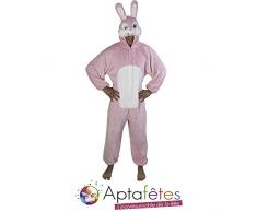 Chaks - Cs924490 - Costume Peluche Lapin Rose Toon 180 Cm