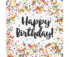 Creative Convertting Codette-Sprinkles 8C324664 Serviette de Table Multicolore 33 x 33 cm