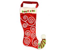 Gifts 4 All Occasions Limited SHATCHI-867 Chaussette de Noël de luxe avec cloches et séquences Multicolore