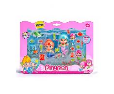 Pinypon - 700013480 - Mini Poupée - Coffret 6 Figurines Pirate et Sirenes