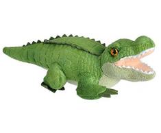 Wild Republic Crocodile Peluche, Wild Calls Jouet Clin avec Module de Sonorisation, Cadeaux pour Enfants, 20 cm