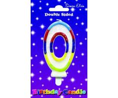 Creative Bougie danniversaire pailletée - Chiffre 0